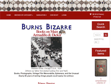 Tablet Screenshot of burnsbizarre.com